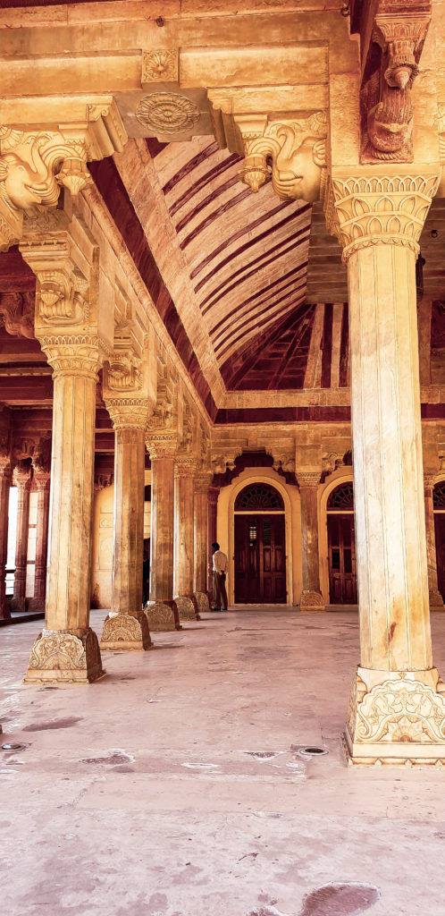 One of the fancy halls of Amber fort
