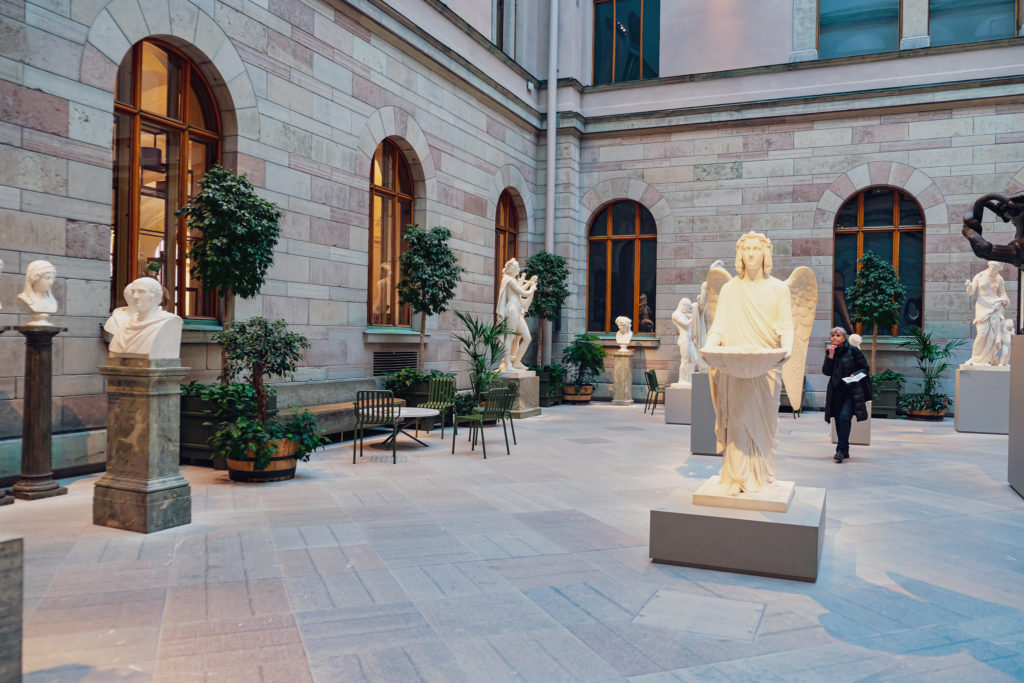 Sculpture Garden at the National Museum in Stockholm