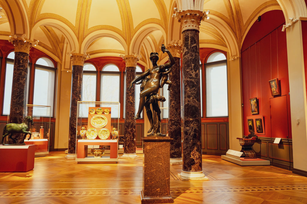 One of the exhibition halls at the National Museum in Stockholm