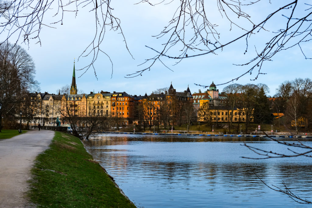 View of Djurgårdsbrunnsviken and the city of Stockholm
