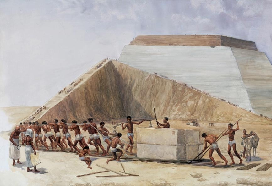 Reconstruction of the pyramid