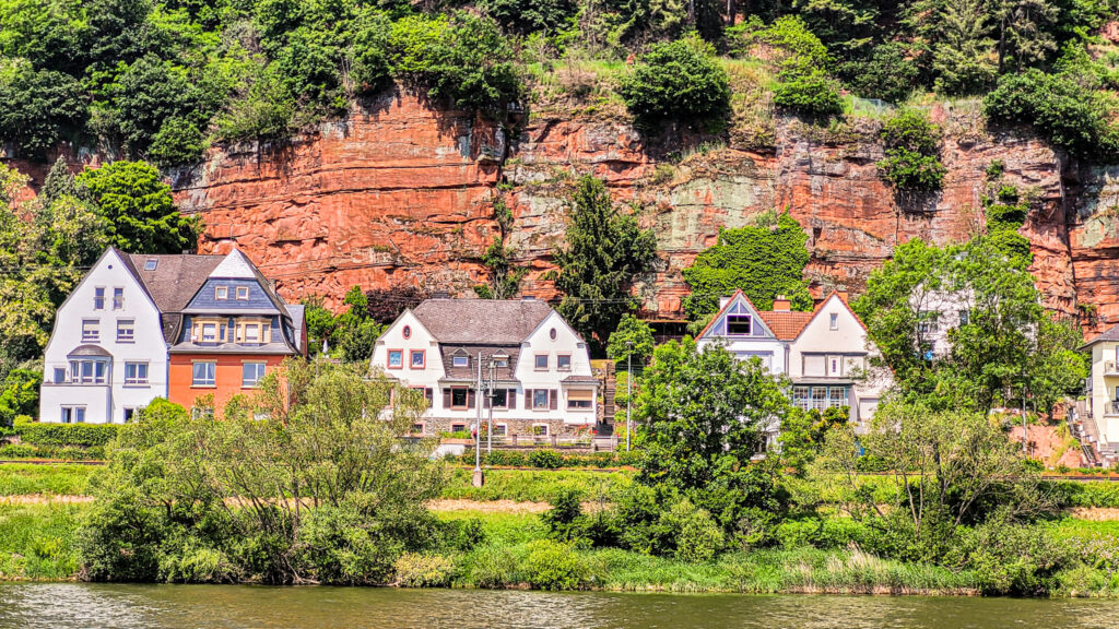 Houses along the Moezel river in Trier.