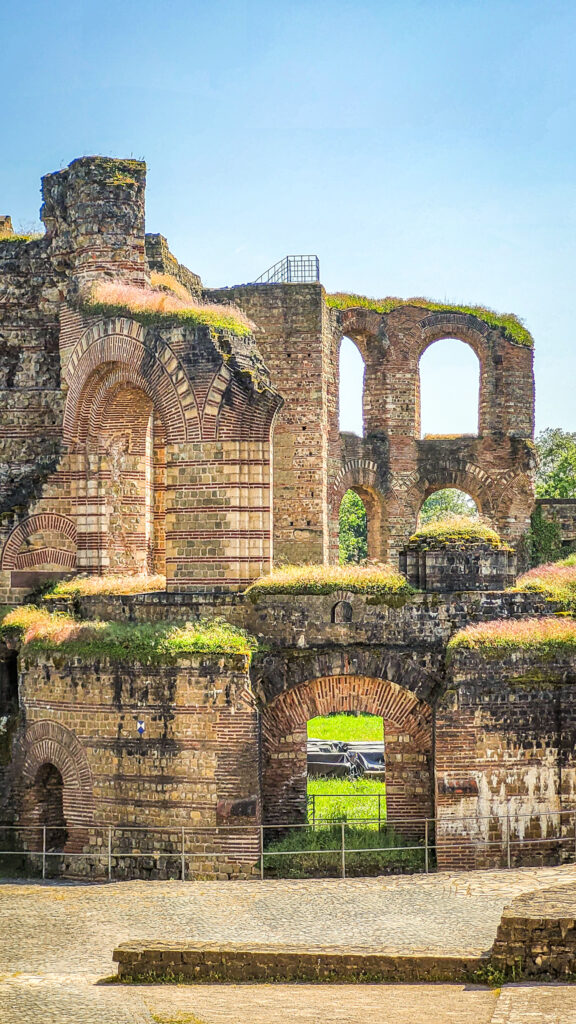 Ancient Roman Imperial baths in Trier, Germany.