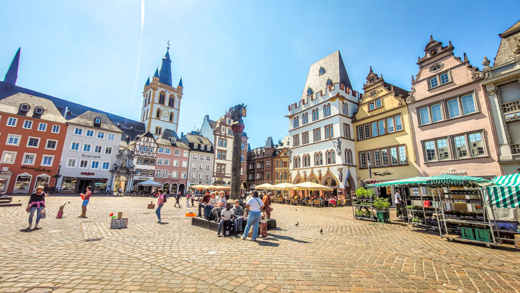 Great market square in Trier, Germany