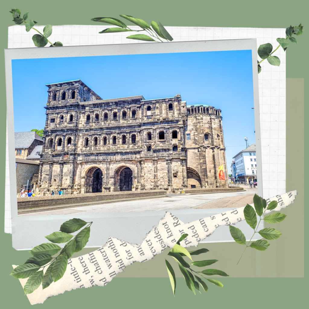 Porta Nigra in Trier. A comprehensive guide of Germany. In the worlds jungle.