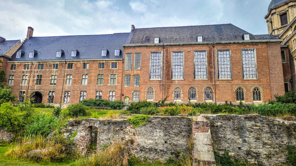 Saint Peters Abbey and gardens in Ghent. Monumental highlights to visit in Ghent, Belgium. In the worlds jungle.