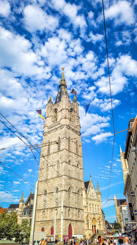 The Belfry of Ghent. Monumental highlights to visit in Ghent, Belgium. In the worlds jungle.