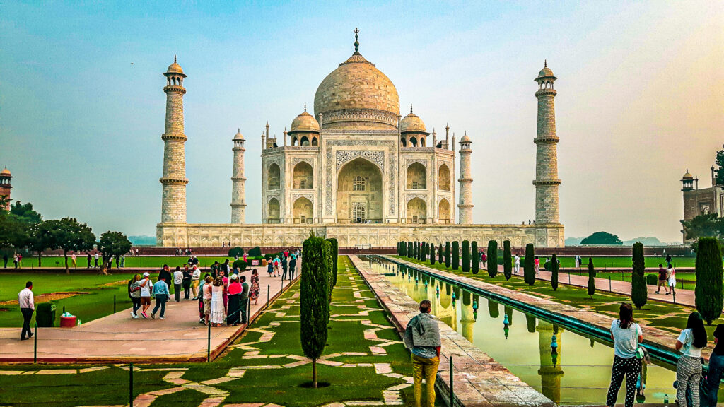 The Taj Mahal in Agra. Beginners guide to travel India by train. In the worlds jungle. 
