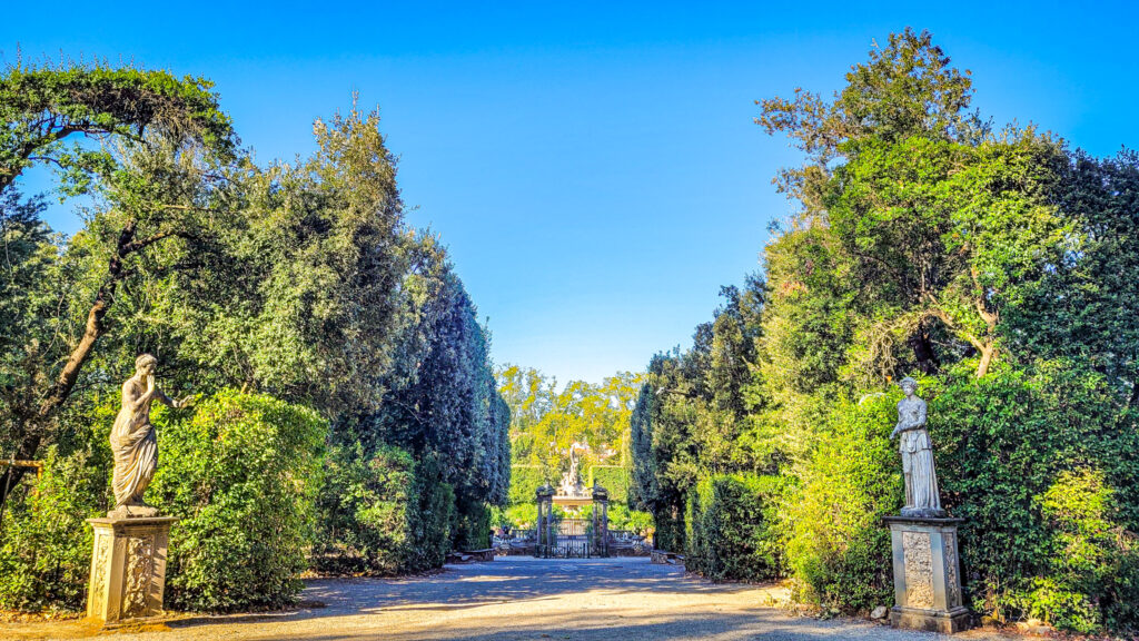The Boboli Gardens in Florence. Italy. The ultimate guide to travel on a budget. In the worlds jungle.