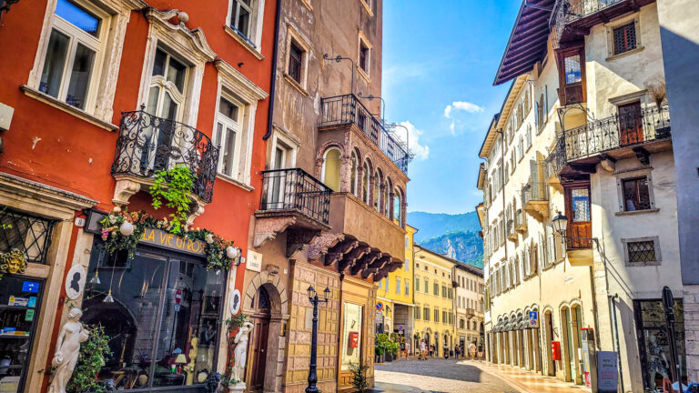 Monumental highlights of Trento, Italy. In the worlds jungle travel.