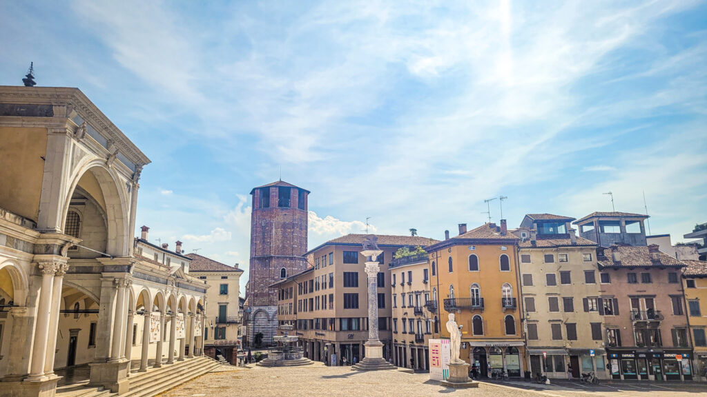 Piazza della Liberta. Monumental highlights of Udine. In the worlds jungle travel blog.