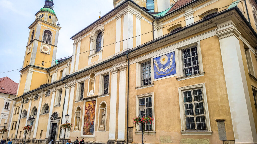 Cathedral of Nikolaj in Ljubljana.