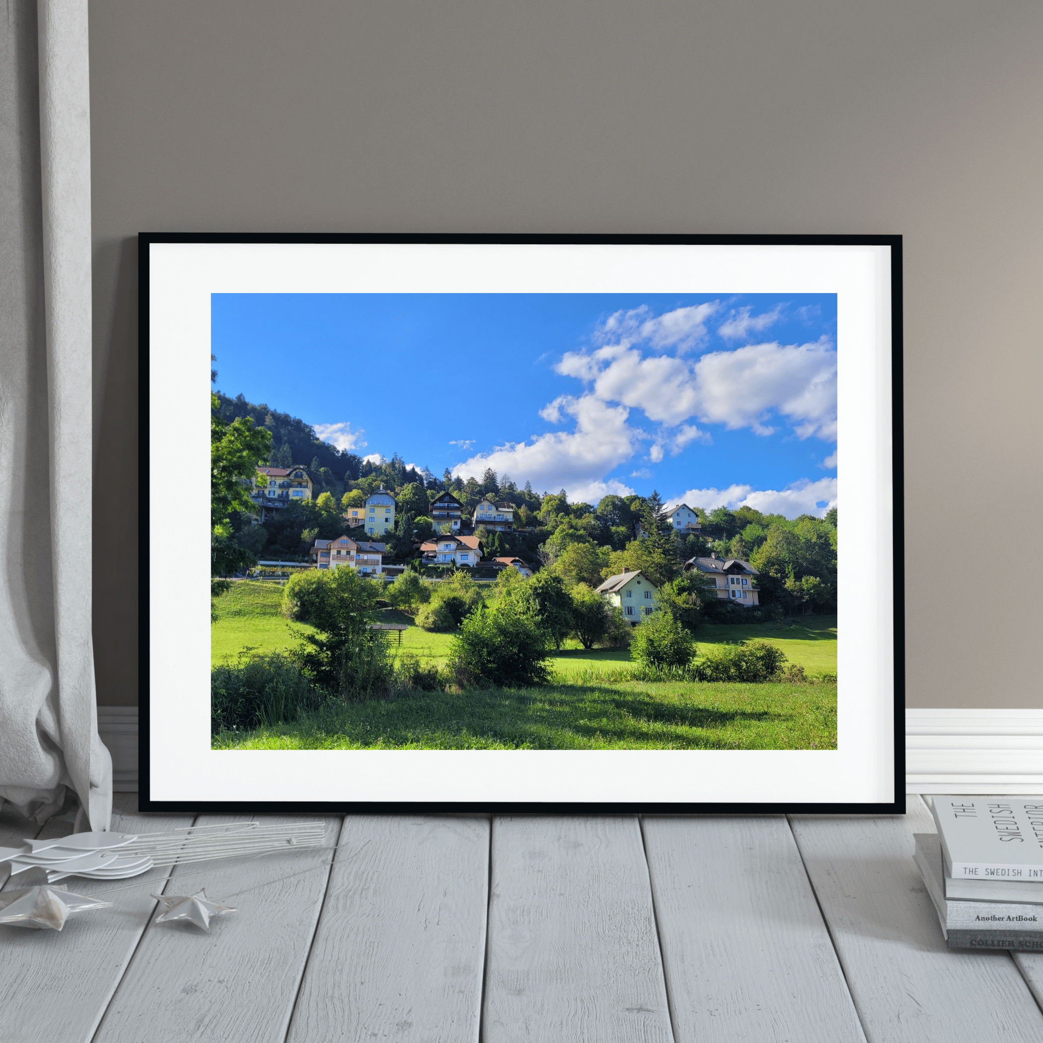 Houses in Bled. In the worlds jungle Travel Prints