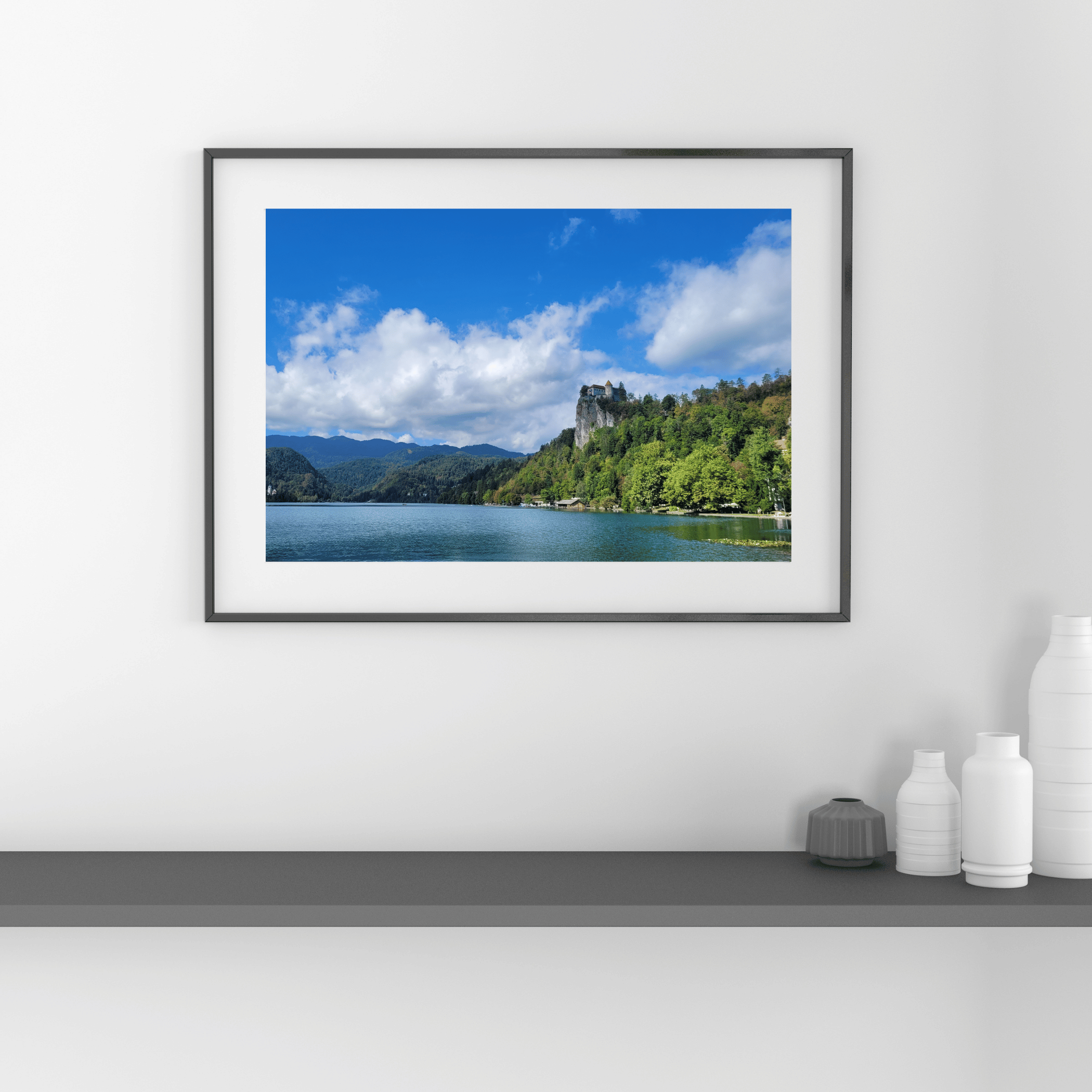 Lake Bled with castle. In the worlds jungle Travel Prints
