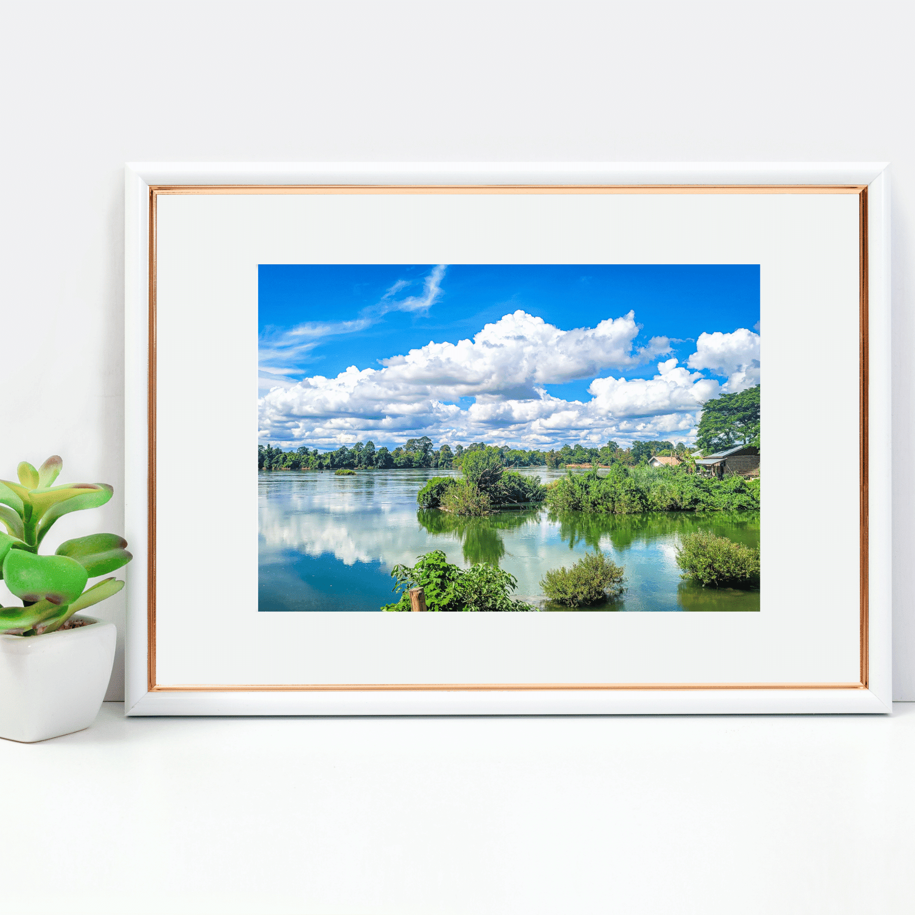 Green and water landscape. In the worlds jungle travel prints (5)