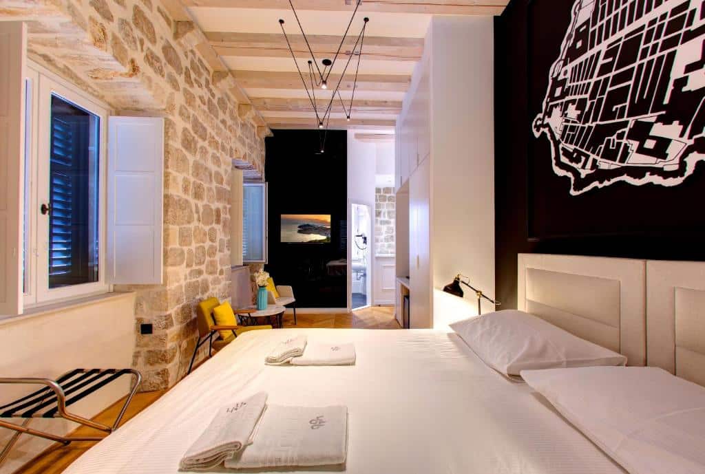 Bedroom at Guest House Forty‑Four in Dubrovnik.