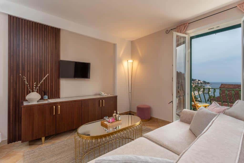 Living room area at Heritage Hotel Park Hvar. Hvar Island Itinerary: top sights, beaches, and hidden gems