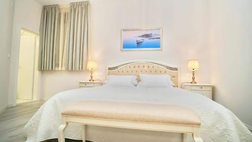 Bedroom at Hotel Bellevue Trogir. Trogir & Čiovo Island: history, beaches, culture & coastal beauty