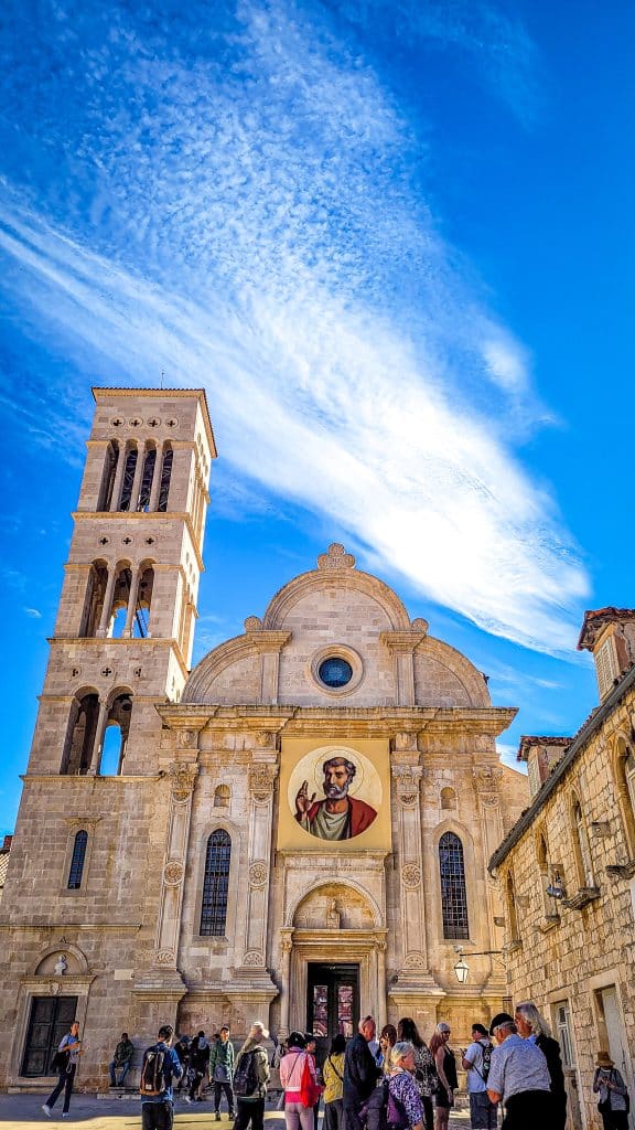 Saint Stephen's cathedral in Hvar Old town. Hvar Island Itinerary: top sights, beaches, and hidden gems