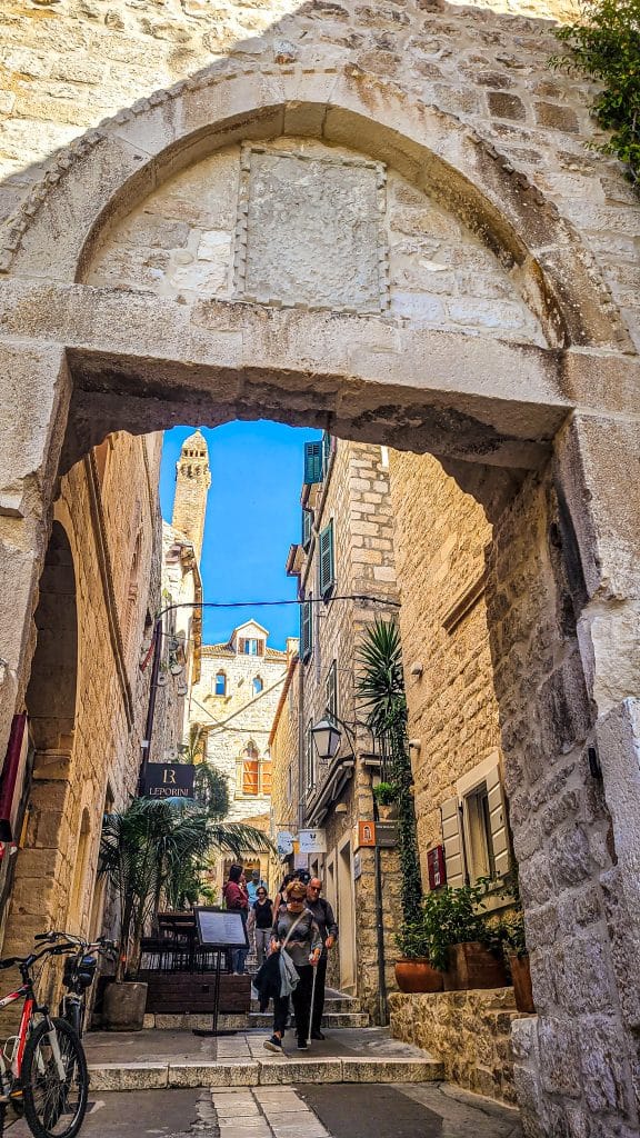 Cozy narrow alleys in the historic town of Hvar. Hvar Island Itinerary: top sights, beaches, and hidden gems