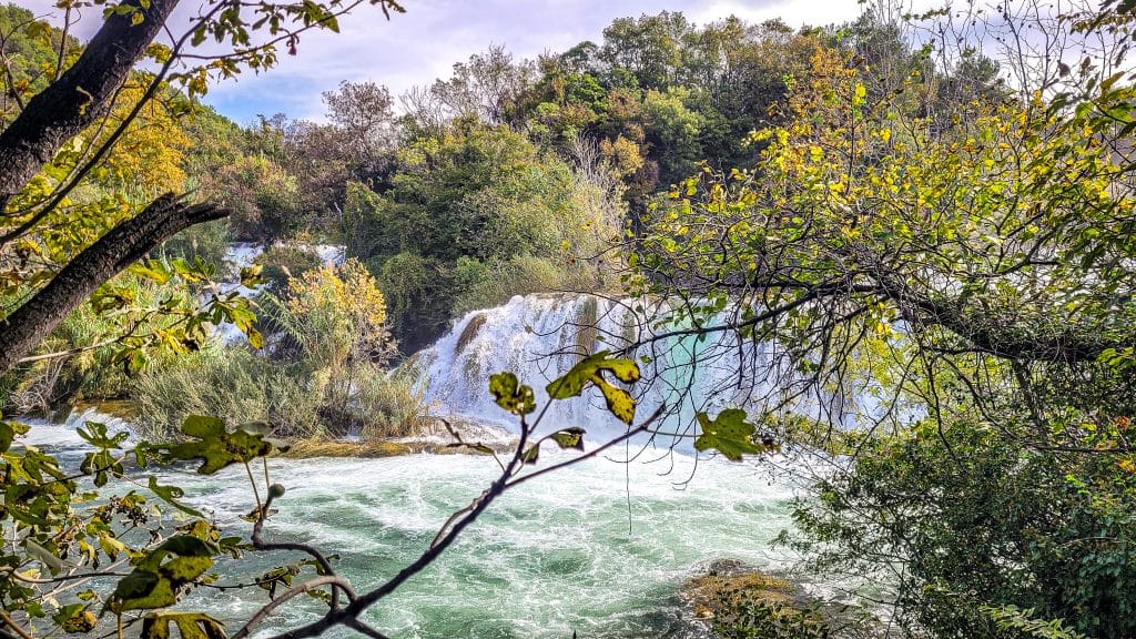Skradinski Buk and the green surrounding landscape. Krka National Park, Croatia: Complete Visitor Guide to Waterfalls, Trails, and Tickets