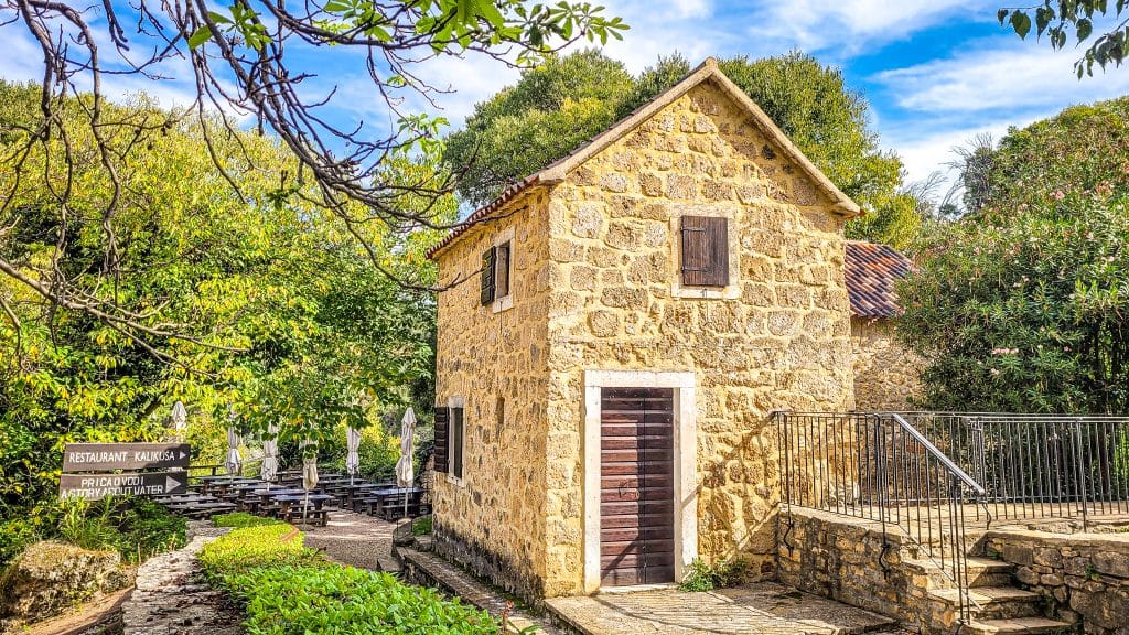 Old stone building at Skradinski Buk. Krka National Park, Croatia: Complete Visitor Guide to Waterfalls, Trails, and Tickets