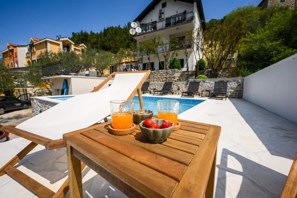 Swimming pool and terrace at Mila and Jurija Formenti. Krka National Park, Croatia: Complete Visitor Guide to Waterfalls, Trails, and Tickets
