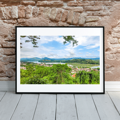 Mountain view landscape from Pousi Hill