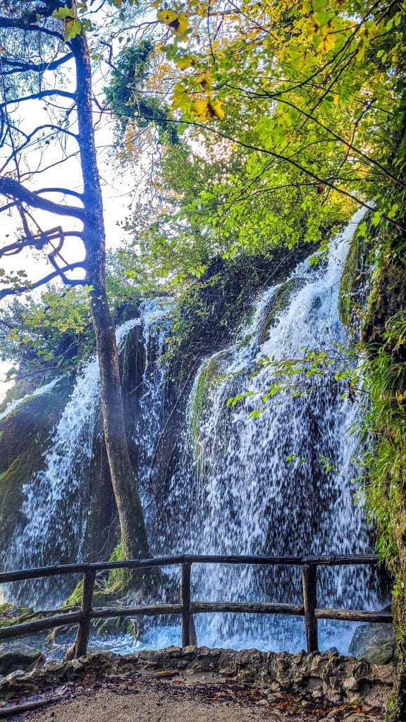 Large waterfall at the Plitvice Lakes. Visiting Plitvice Lakes: tips, highlights, and where to stay