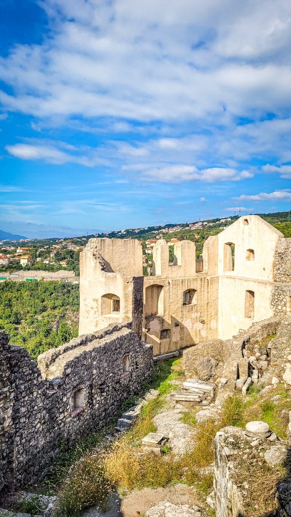 Ruins at Trsat Castle and garden. Visiting Rijeka, Croatia: highlights, best time to go & local eats