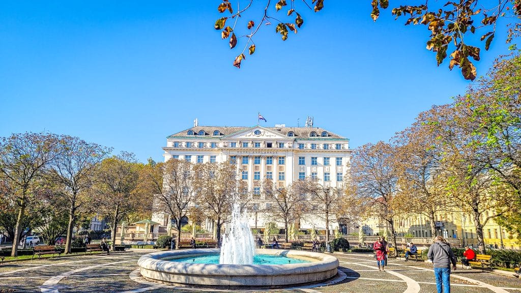 Esplanade Fountain in Zagreb. Zagreb Travel Tips: Best Sights, Day Trips, and Where to Stay