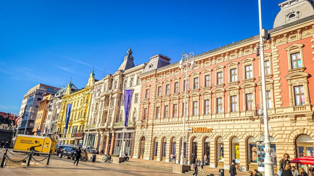 Colourful neo-renaissance buildings in Zagreb. Zagreb Travel Tips: Best Sights, Day Trips, and Where to Stay