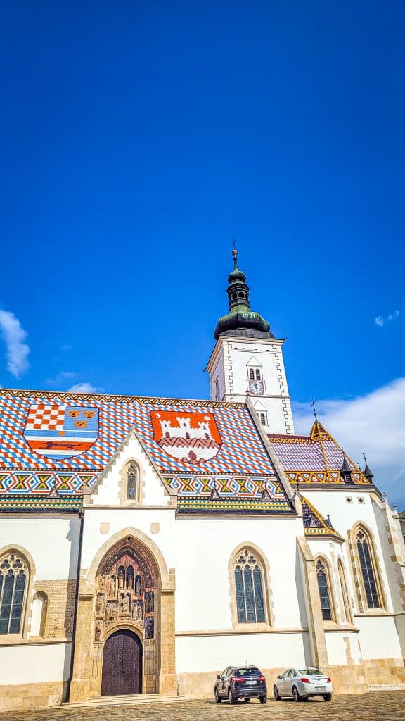 Church of Saint Mark with a colourful tiled roof. Zagreb Travel Tips: Best Sights, Day Trips, and Where to Stay