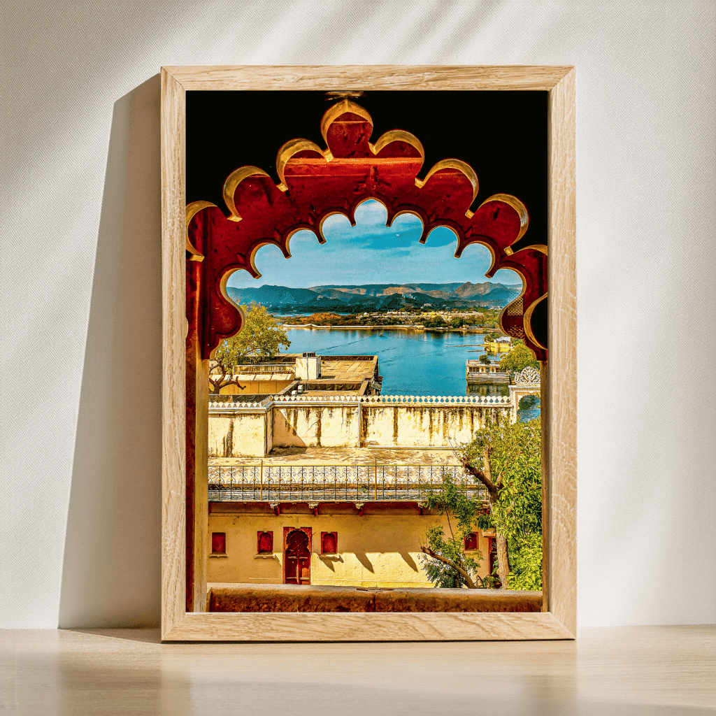 Decorative window at the City Palace. A digital photo print, travel wall art. In the worlds jungle travel blog.