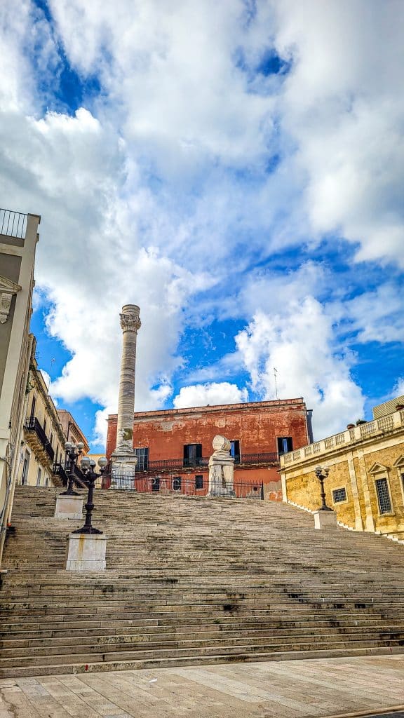 The Roman column and the tall stairs of Brindisi. Brindisi Travel Guide: Everything You Need to Know Before You Visit
