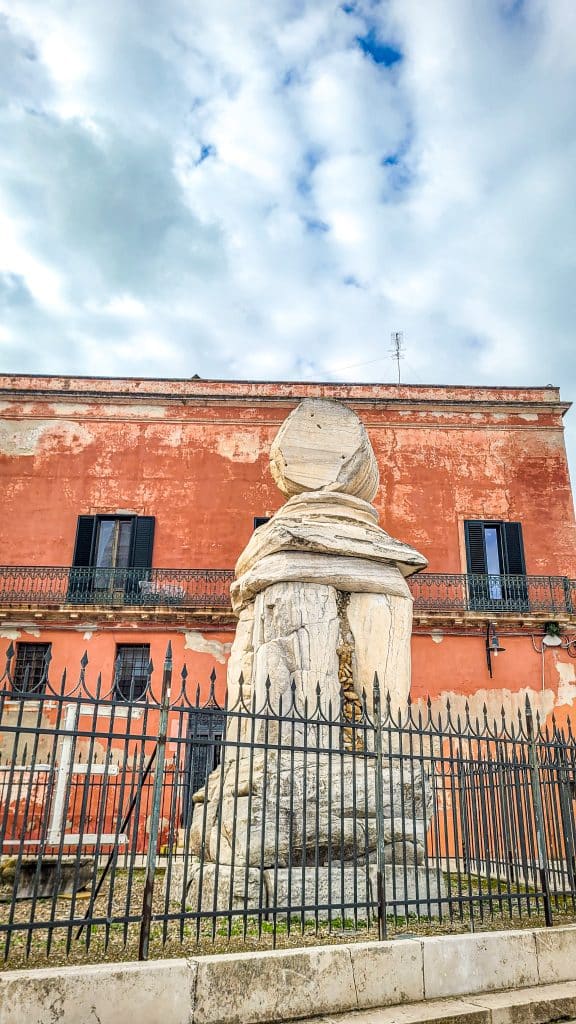 Partial leftover of the Roman columns. Brindisi Travel Guide: Everything You Need to Know Before You Visit