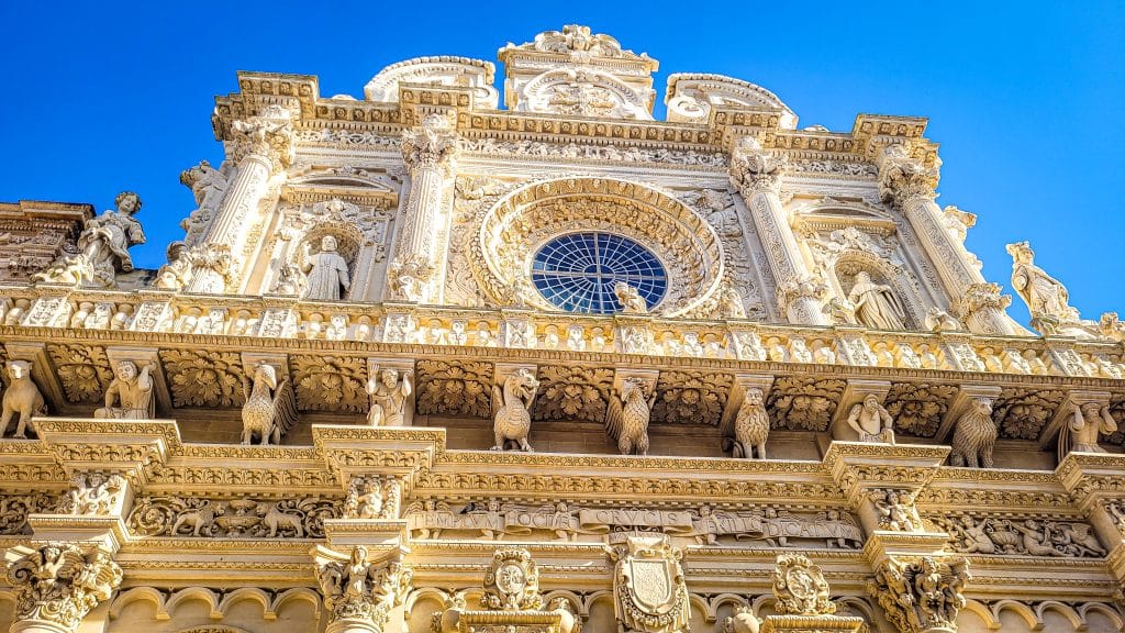 Detailed baroque facade of the Basilica di Santa Croce. Why Lecce Is Southern Italy's Most Underrated Travel Destination