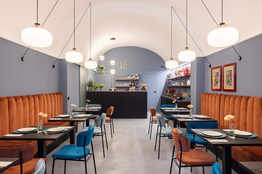 Breakfast area at VIS Urban Suites & Spa - Boutique Hotel. Bari Travel Guide: Discover Hidden Gems in Puglia’s Capital. In the worlds jungle travel blog.